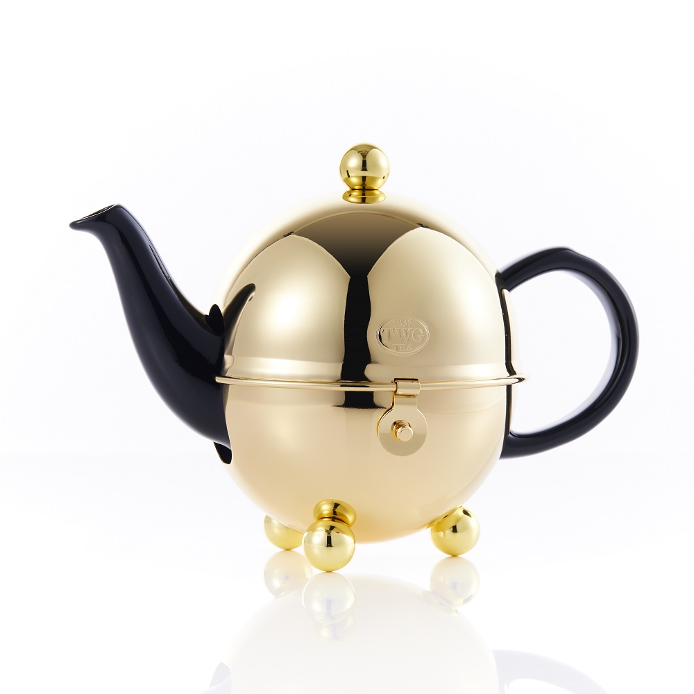 Jazz Gold Design Teapot in Black, 500ml