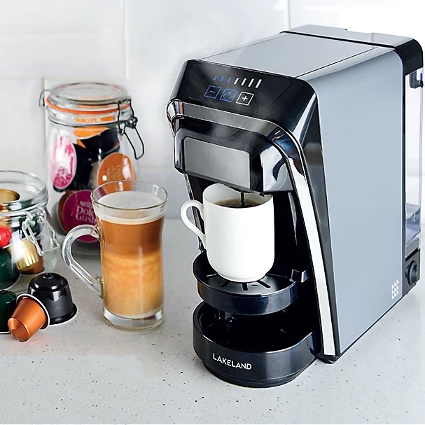 Lakeland 2-In-1 Coffee Pod Machine Dark 