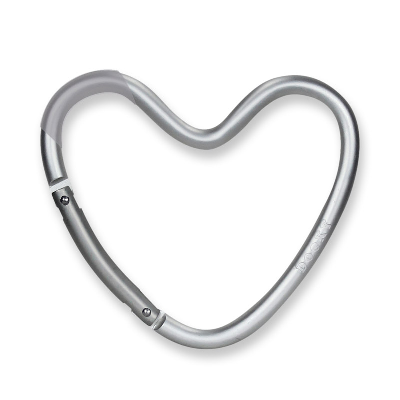 Mom Store Dooky Heart Hook Matt Silver Mall of the Emirates