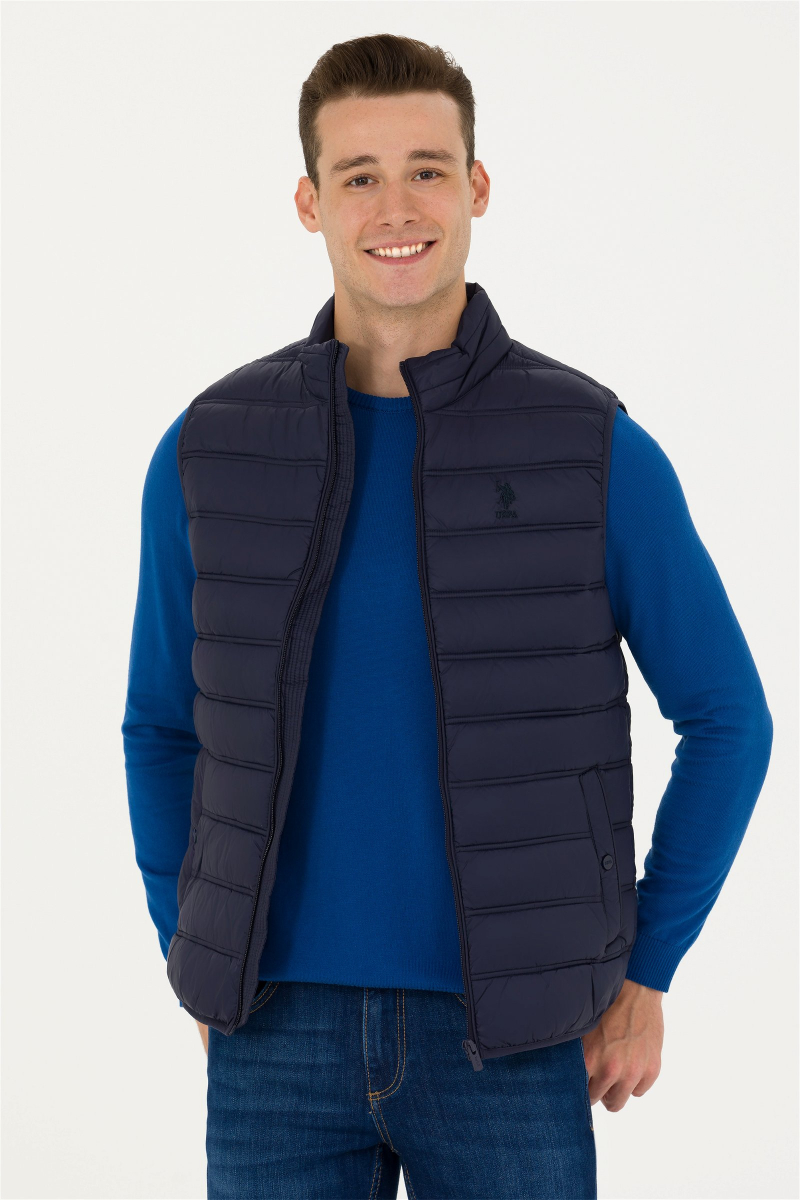 U.S. Polo ASSN Vest,navy blue Mall of the Emirates