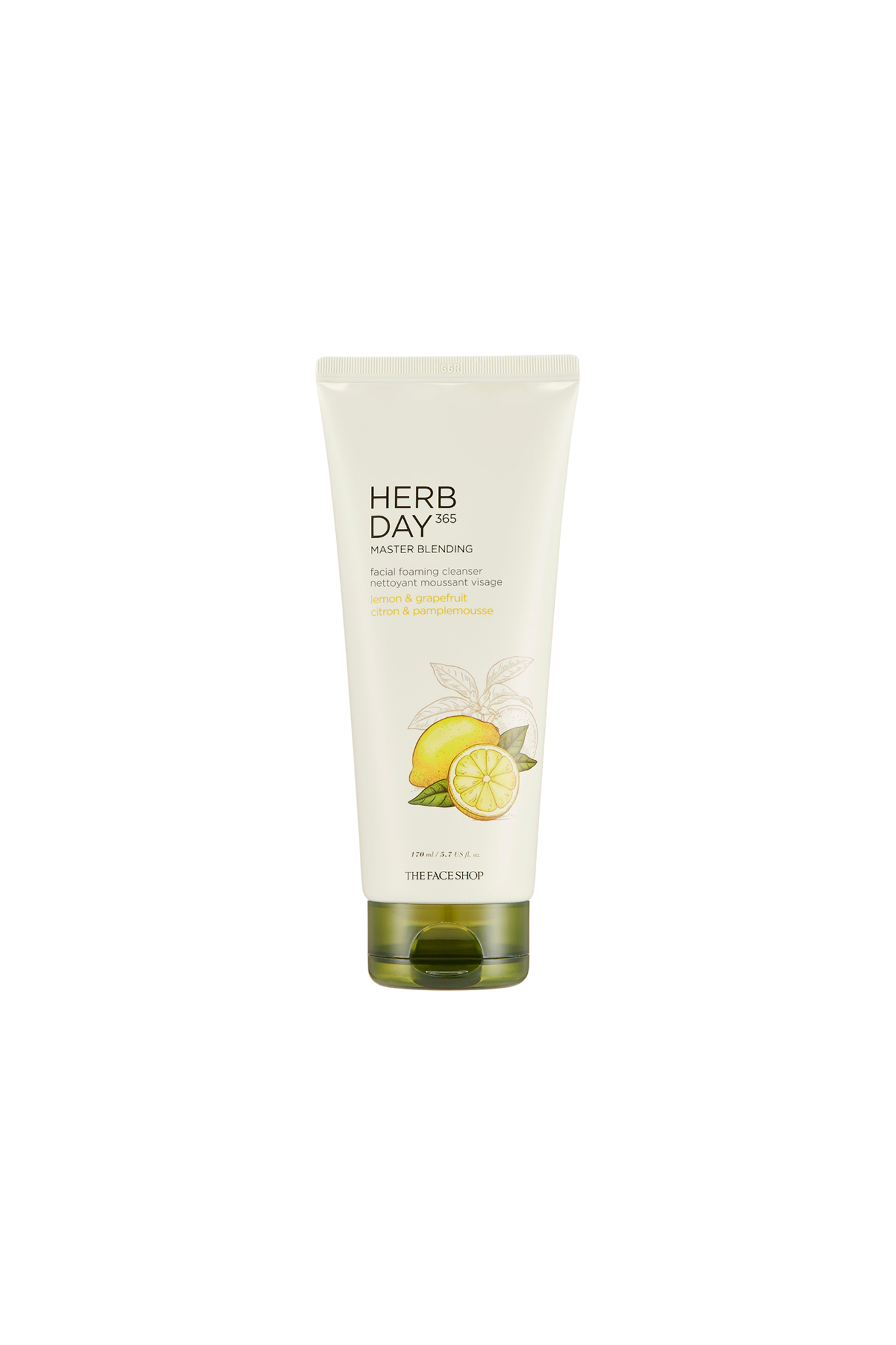 The Face Shop Herb Day 365 Foaming Cleanser Lemon & Grapefruit 170