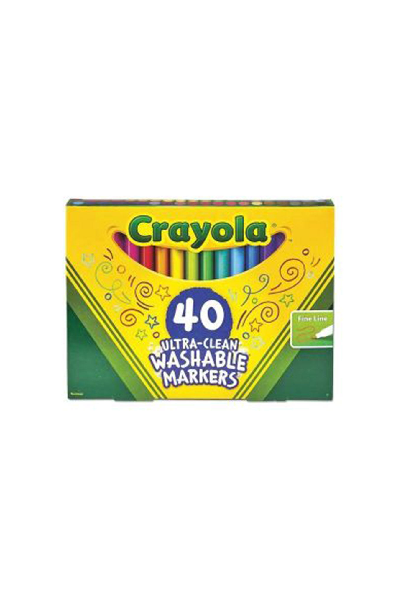 Hamleys Crayola 40 Ultra Clean Washable Fine Line Colour Markers
