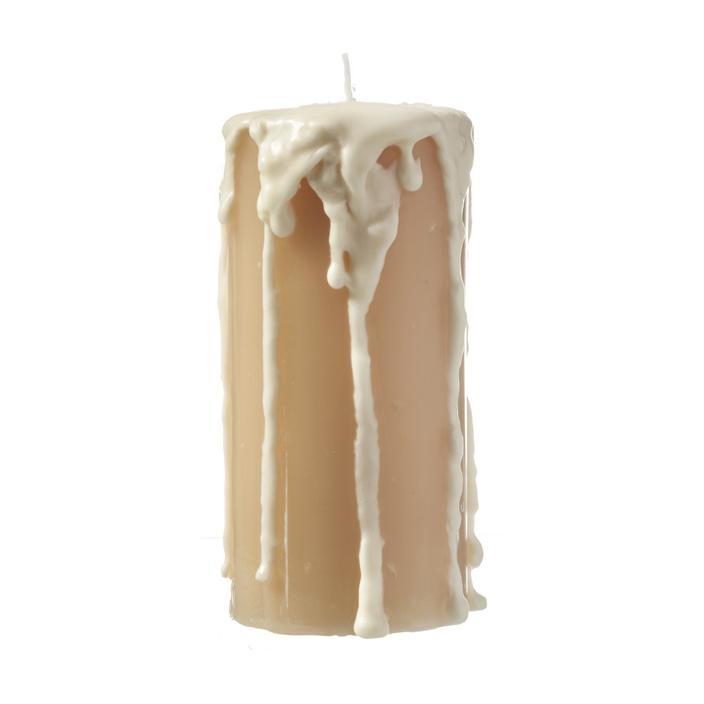 Froth Pillar Candle 10x17 Cream