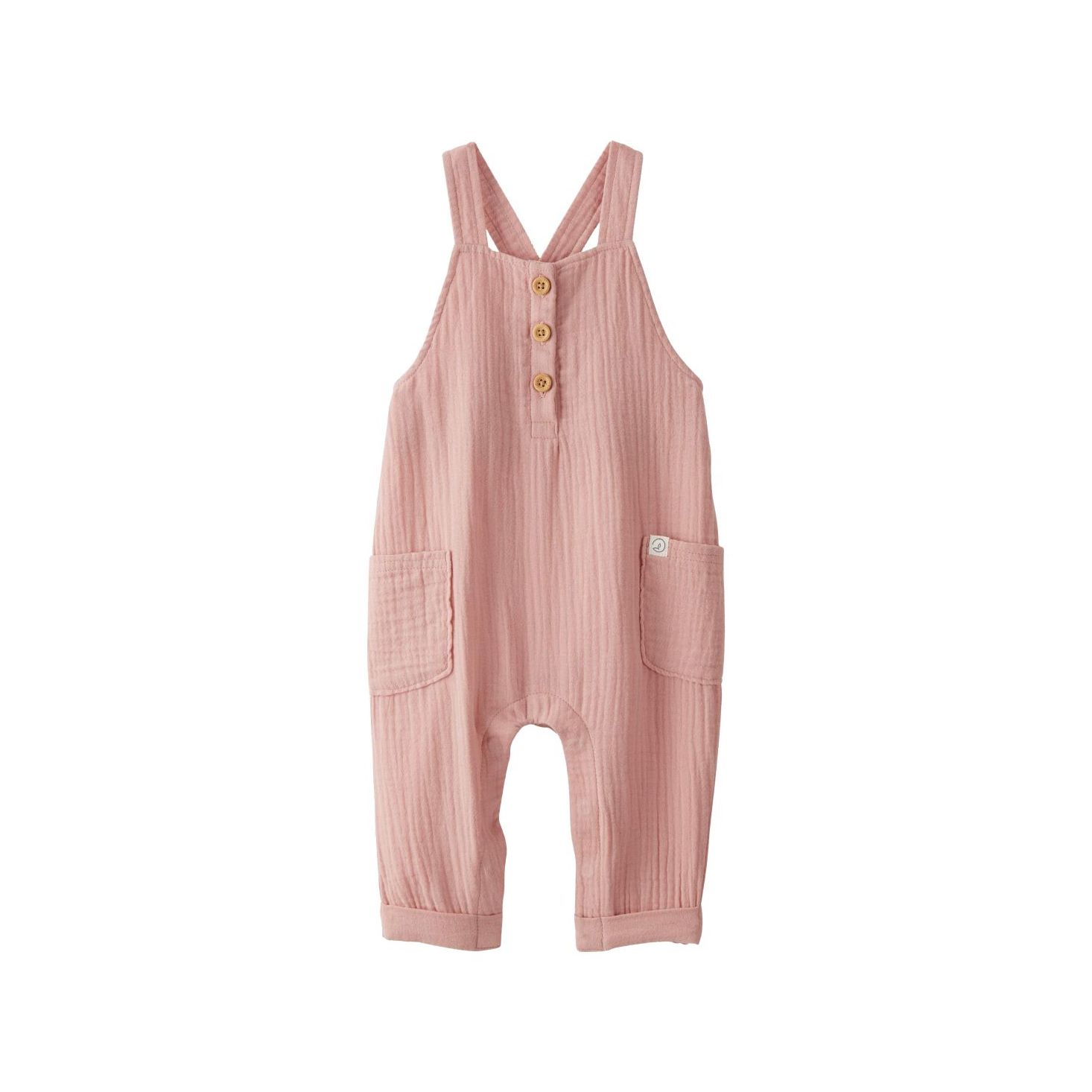 Organic Cotton Gauze Overalls