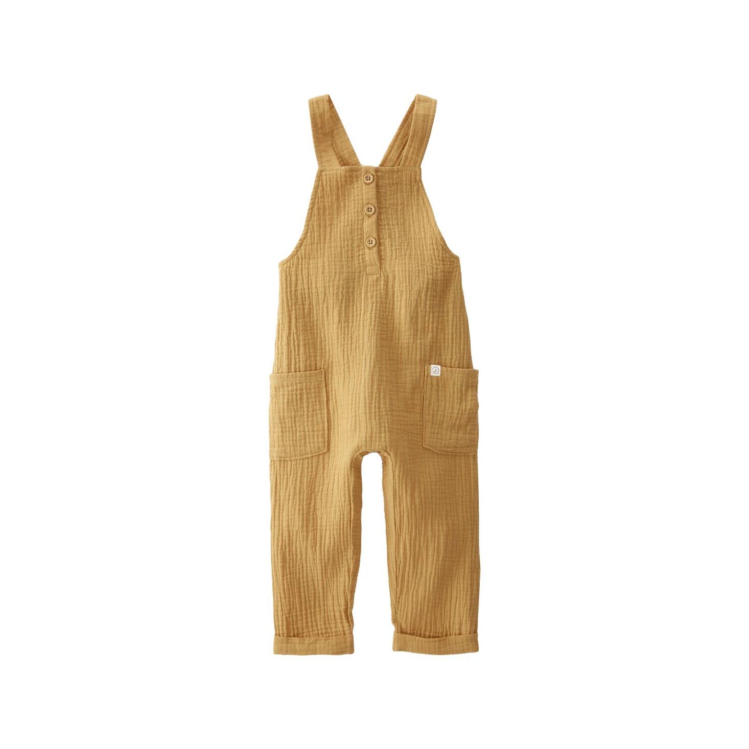 Organic Cotton Gauze Overalls