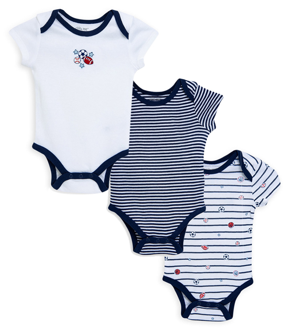 Mom Store Little Me 3Pack Sport Star Bodysuit Mall of the Emirates