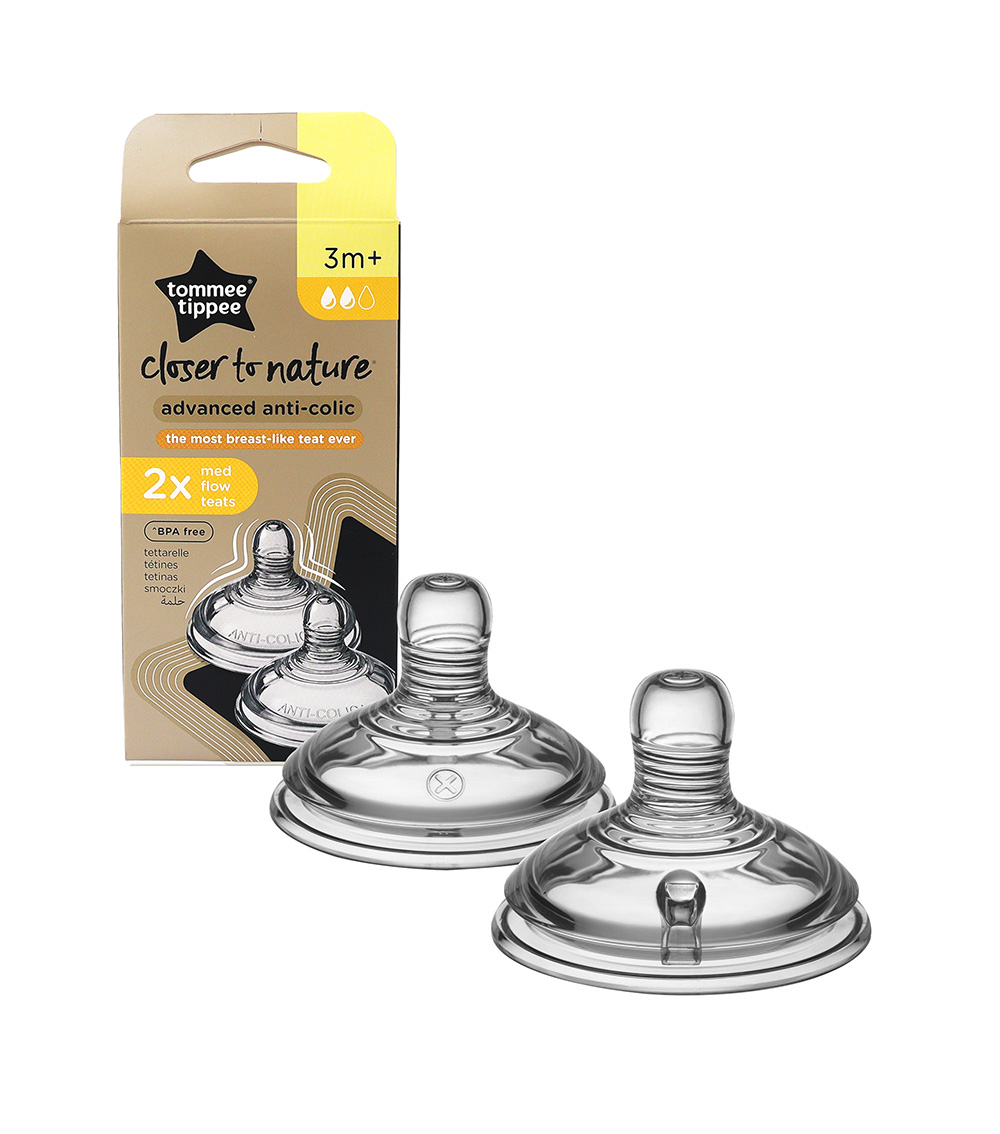 Mom Store Tommee Tippee Closer To Nature AntiColic 2 Medium Flow Teats (3m) Mall of the