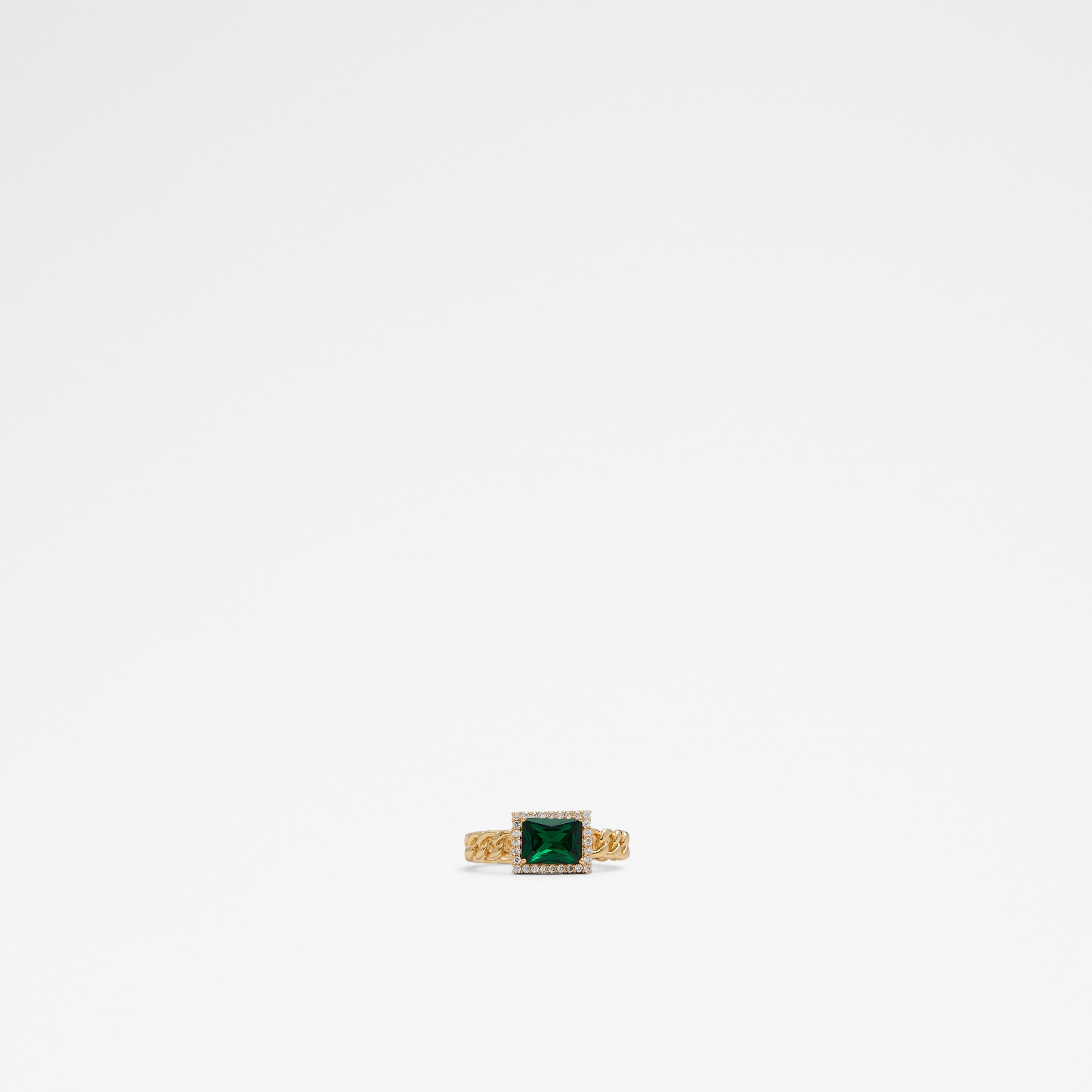 Aldo Asselstine Emerald Crystal Ring Mall of the Emirates