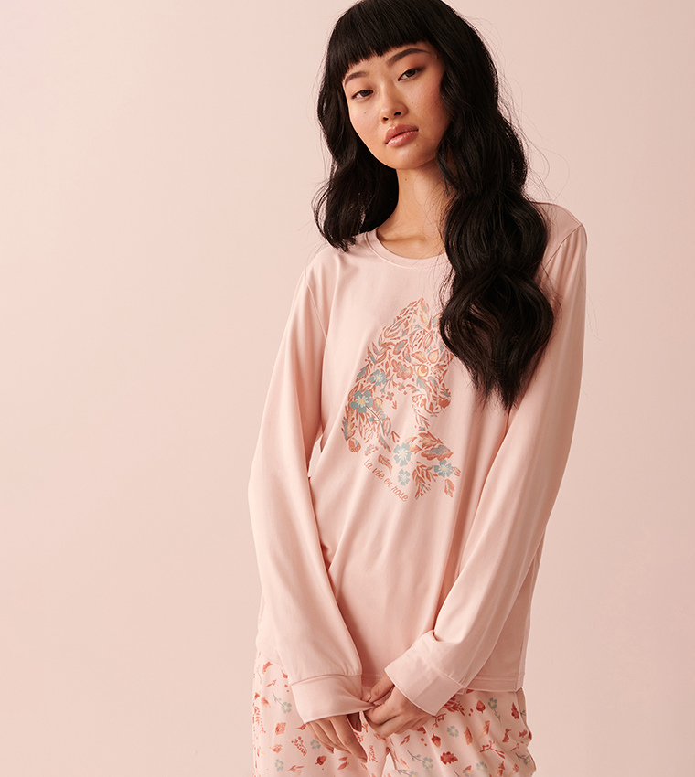 La Vie En Rose Super Soft Crew Neck Long Sleeve Shirt Mall of the