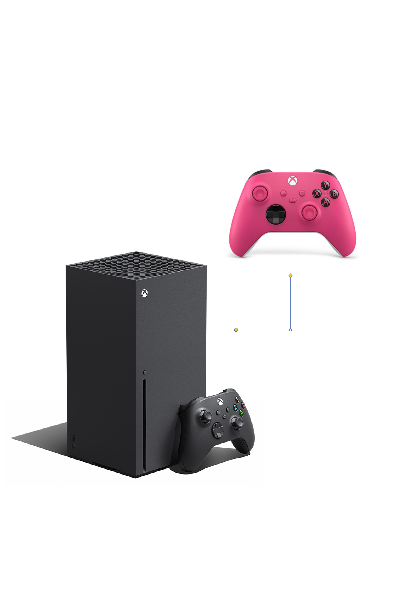 Xbox 1tb console wireless controller pink