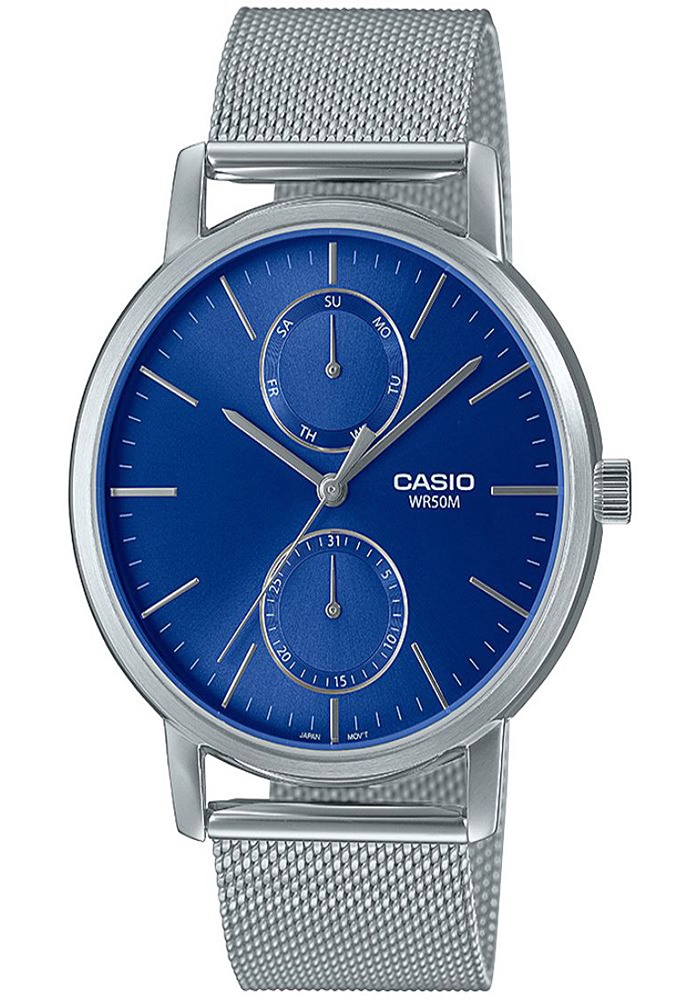 Time House CASIO Analogue Blue Dial Watch Mall of the Emirates